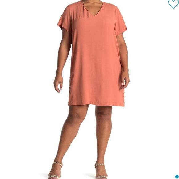 Madewell Dresses & Skirts - Madewell Side-Button Easy Dress Peach Size Small